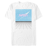 Men's NASA Retro Digital Landscape  Adult T-Shirt