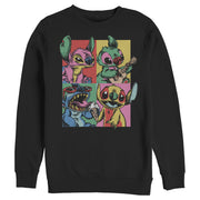 Men's Lilo & Stitch Retro Panel  Adult Sweatshirt