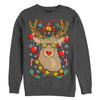 Men's Lost Gods Ugly Christmas Cool Rudolph  Adult Sweatshirt