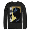 Men's Marvel Black Panther Fierce Expression  Adult Long Sleeve Shirt