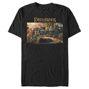 Men's The Lord of the Rings Two Towers Rivendell Scene  Adult T-Shirt