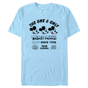 Men's Mickey & Friends True Original Mickey Logos  Adult T-Shirt