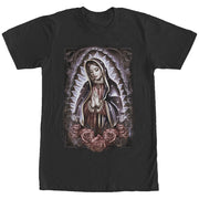 Men's Aztlan Virgin Mary Rose Prayer  Adult T-Shirt