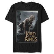 Men's The Lord of the Rings Fellowship of the Ring Gollum Movie Poster  Adult T-Shirt