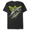 Men's Nintendo Zelda Link Logo Action Pose  Adult T-Shirt