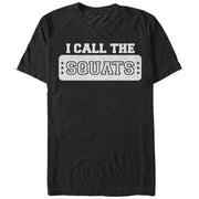 Women's CHIN UP I Call the Squats  Adult Boyfriend Tee