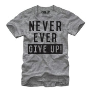 Women's CHIN UP Never Ever Give Up  Adult Boyfriend Tee