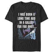 Men's Star Wars I Was Born A Time Ago 50th Birthday Portrait  Adult T-Shirt