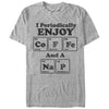 Men's Lost Gods Periodic Table Coffee Nap  Adult T-Shirt