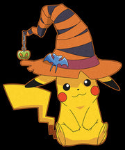 Men's Pokemon Halloween Pikachu Witch Hat  Adult T-Shirt