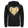 Men's Lost Gods Heart Pizza  Adult Pull Over Hoodie