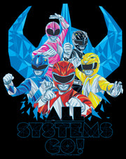 Men's Power Rangers All Systems Go  Adult T-Shirt