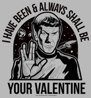 Men's Star Trek Spock Always Shall Be Valentine  Adult Tank Top