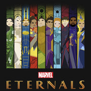 Men's Marvel Eternals Animated Vertical Boxes Poster  Adult Long Sleeve Shirt