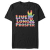 Men's Star Trek Live Long and Prosper Rainbow Hand  Adult T-Shirt