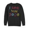 Men's Marvel Love You 3000 Crayon Print  Adult Sweatshirt