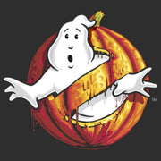 Men's Ghostbusters Halloween Pumpkin Logo  Adult T-Shirt