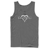 Men's Kingdom Hearts 1 Sketch Logo  Adult Tank Top