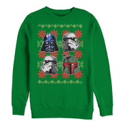 Men's Star Wars Ugly Christmas Empire Helmets  Adult Sweatshirt