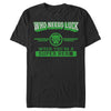 Men's Marvel St. Patrick's Day Black Panther Who Needs Luck  Adult T-Shirt