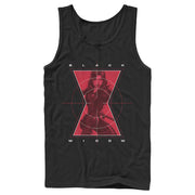 Men's Marvel Black Widow Hero Target  Adult Tank Top