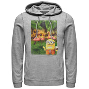 Men's Despicable Me Minion Flamingo Vacation  Adult Pull Over Hoodie