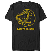 Men's Lion King Rafiki Drawing  Adult T-Shirt