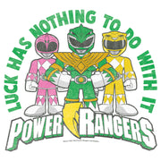 Men's Power Rangers St. Patrick's Day Luck has Nothing to do with It  Adult T-Shirt