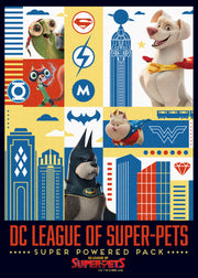 Men's DC League of Super-Pets Super Powered Pack Panels  Adult T-Shirt