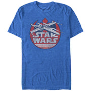 Men's Star Wars Fourth of July  X-Wing  Adult T-Shirt