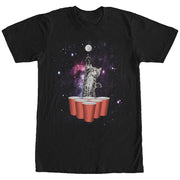 Men's Lost Gods Kitten Space Pong  Adult T-Shirt