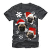 Men's Lost Gods Ugly Christmas Pug  Adult T-Shirt