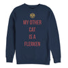 Men's Marvel Captain Marvel My Other Cat is a Flerken  Adult Sweatshirt