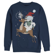 Men's Lost Gods Santa Yeti  Adult Sweatshirt