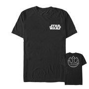 Men's Star Wars The Last Jedi Rebel Emblem Streak  Adult T-Shirt