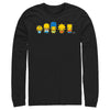 Men's The Simpsons Chibi Family  Adult Long Sleeve Shirt