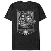 Men's Star Wars The Force Awakens First Order Stormtrooper Academy  Adult T-Shirt