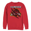 Men's Jurassic Park I Survived Scratch  Adult Sweatshirt