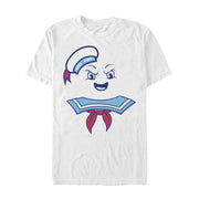 Men's Ghostbusters Stay Puft Marshmallow Man Face  Adult T-Shirt