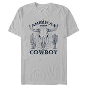 Men's Professional Bull Riders American Cowboy  Adult T-Shirt