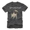 Men's Lost Gods Let's Pug It Out  Adult T-Shirt