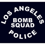 Men's LAPD Los Angeles Bomb Squad Police in White  Adult T-Shirt