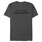 Men's Black Adam Black Logo  Adult T-Shirt