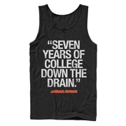 Men's Animal House Bluto 7 Years of College  Adult Tank Top