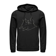 Men's Lost Gods Happy Cat  Adult Pull Over Hoodie