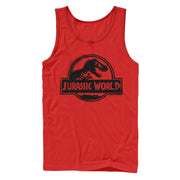 Men's Jurassic World: Fallen Kingdom Spray Paint Print Logo  Adult Tank Top