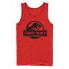 Men's Jurassic World: Fallen Kingdom Spray Paint Print Logo  Adult Tank Top