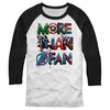 Men's Marvel More Than a Fan Font  Adult Baseball Tee