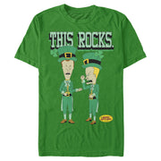 Men's Beavis and Butt-Head St. Patrick's Day This Rocks  Adult T-Shirt