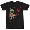 Men's Star Wars Valentine's Day Boba Fett Cupid  Adult T-Shirt